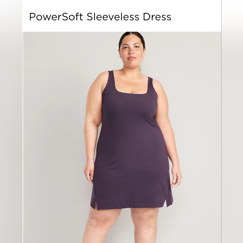 Old Navy Black PowrSoft Sleeveless Dress